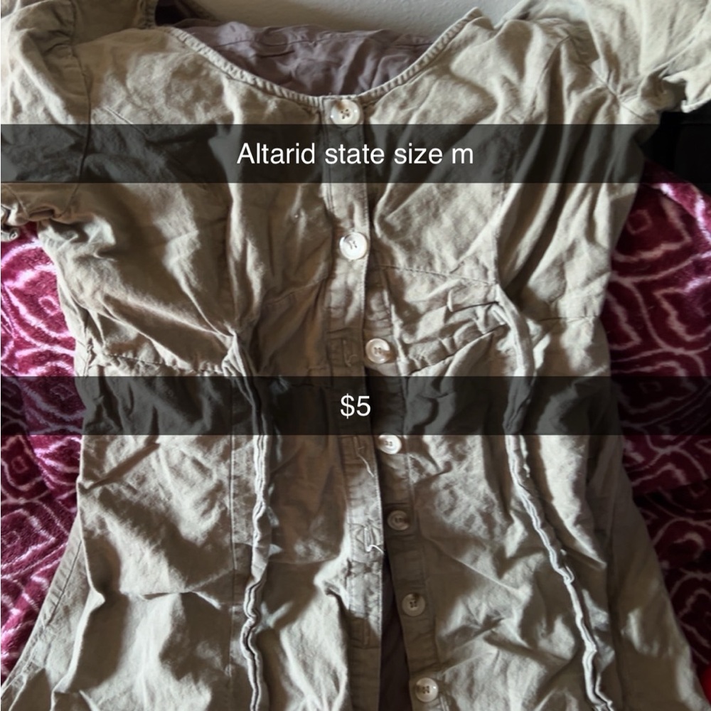 Altard State Button-Up Dress